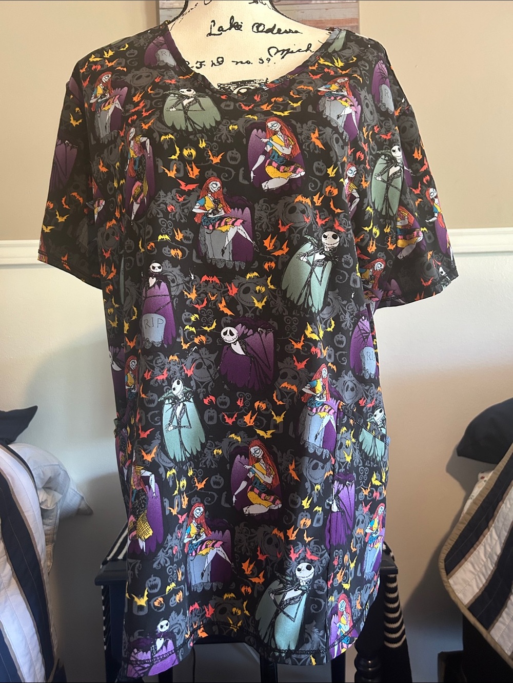 Disney Nightmare Before
Christmas Scrub Top